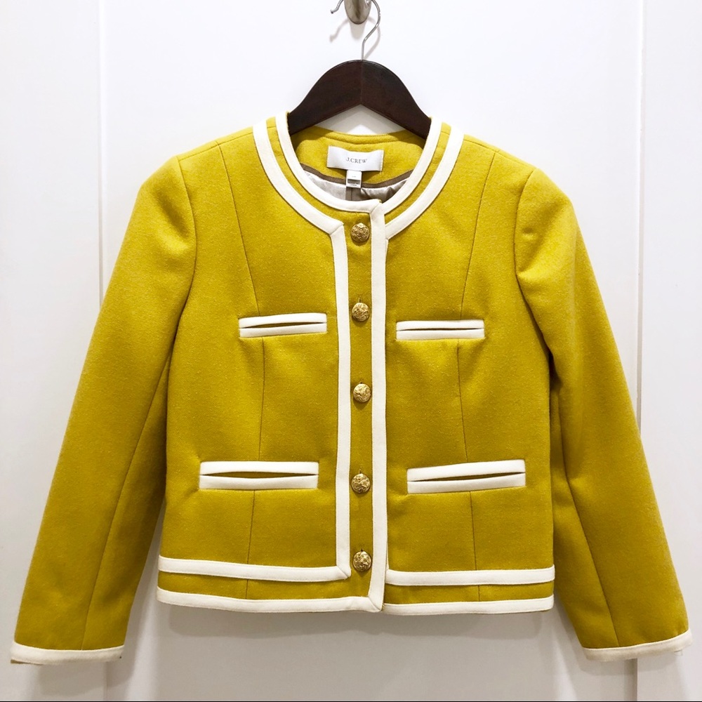 NWT J. Crew Collarless Military Style Jacket